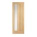 Oak Belize Clear Glazed Offset Door